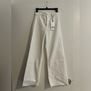 Brand new Zara marine straight white jean